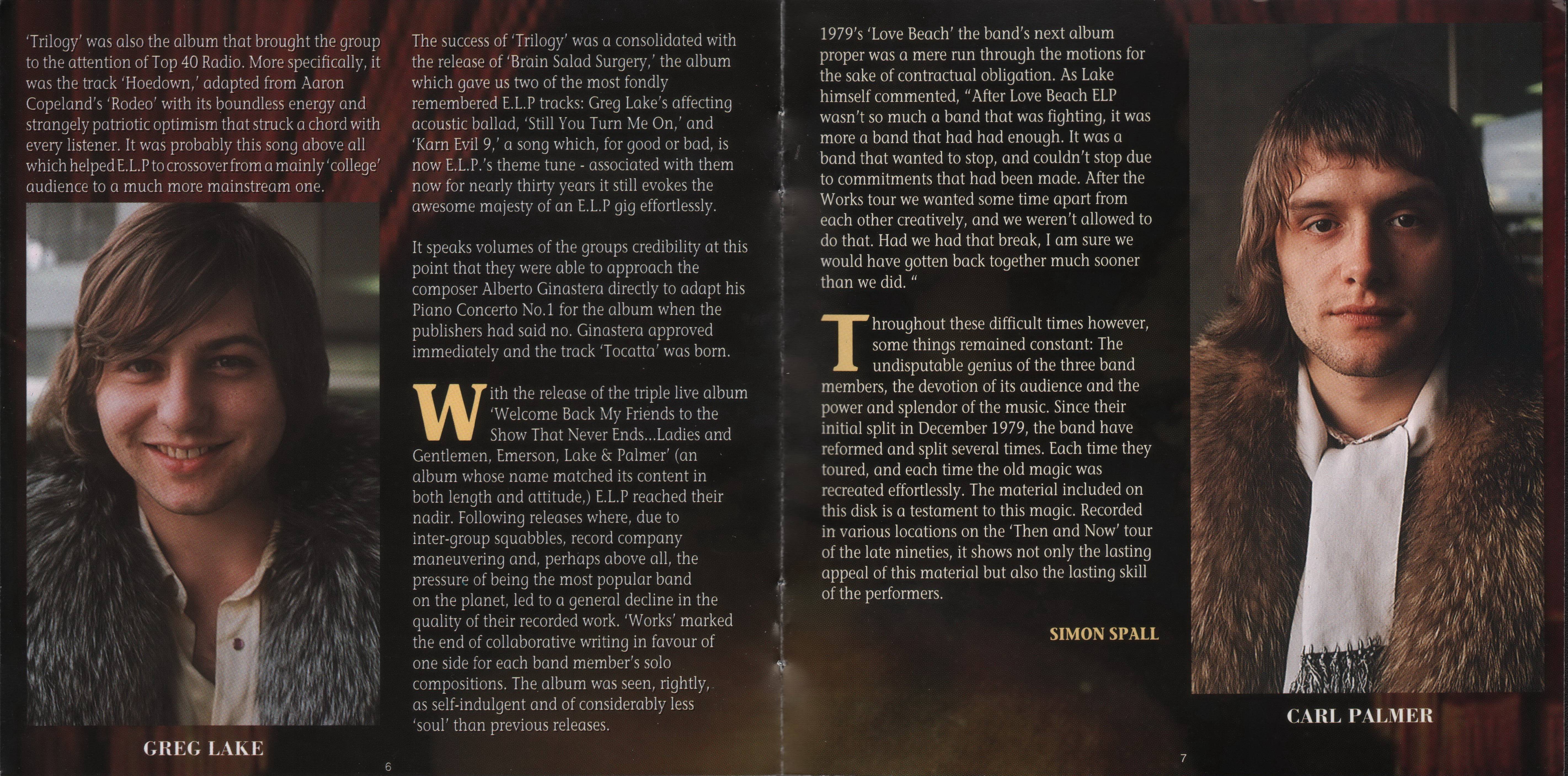 Emerson, Lake and Palmer The Show That Never Ends [Booklet04 uk]